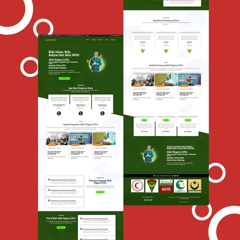 Template Web Caleg Kampanye Digital Parta PBB