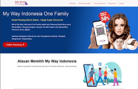 Portofolio website replika web support MyWayindo