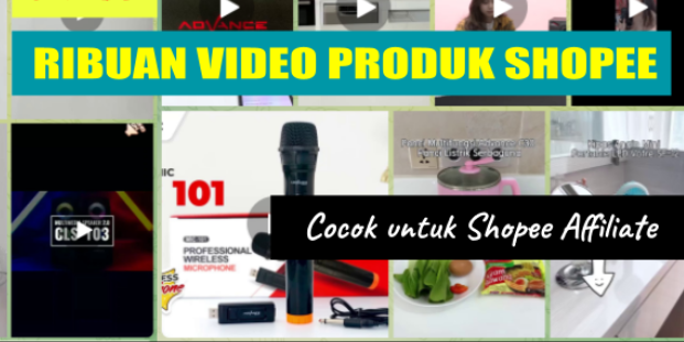 Ribuan Video Konten Affiliate Shopee TikTok JD.id